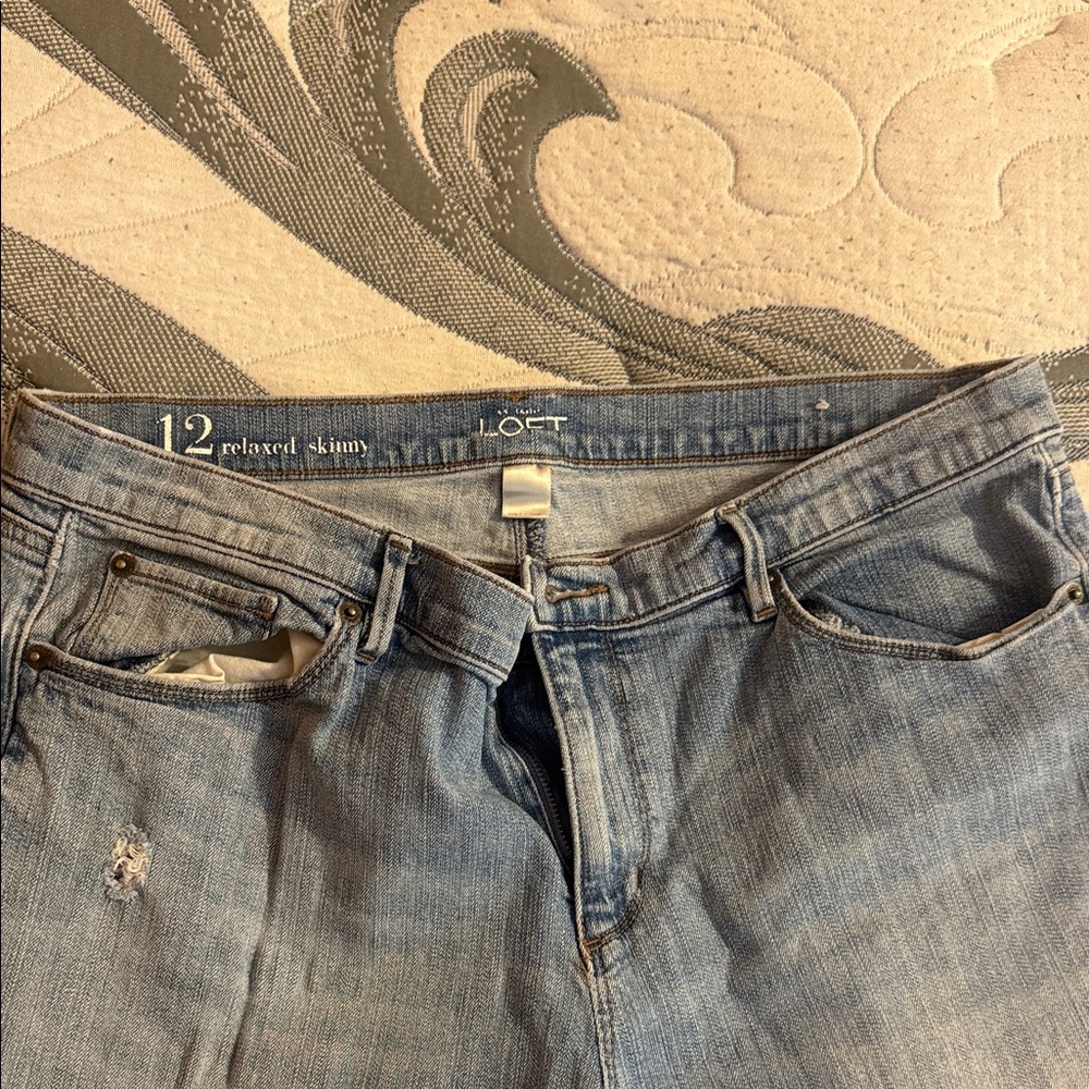 LOFT Women’s  Light Blue Relaxed Jeans